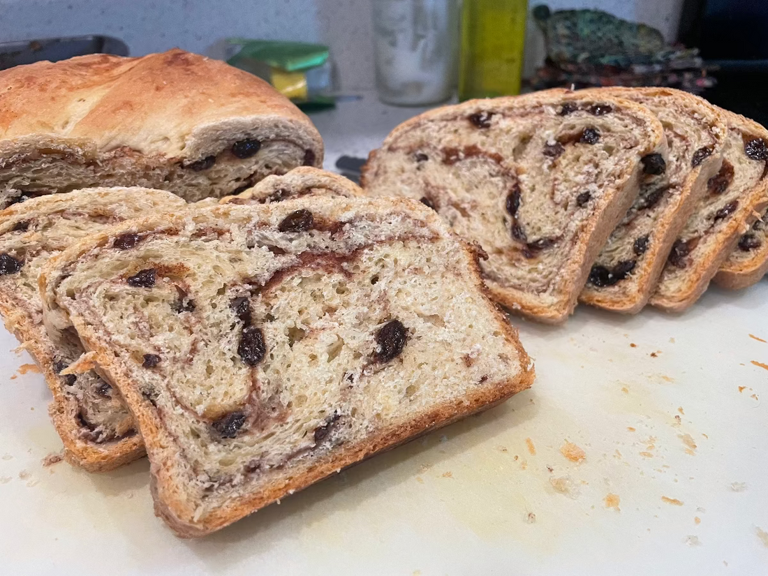 Sourdough Cinnamon Raisin Bread